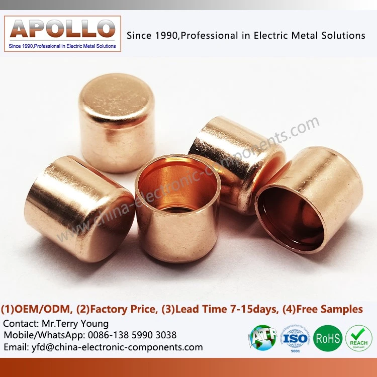 Copper Cap for Cylindrical Fuses Copper Cap for Cylindrical Fuses