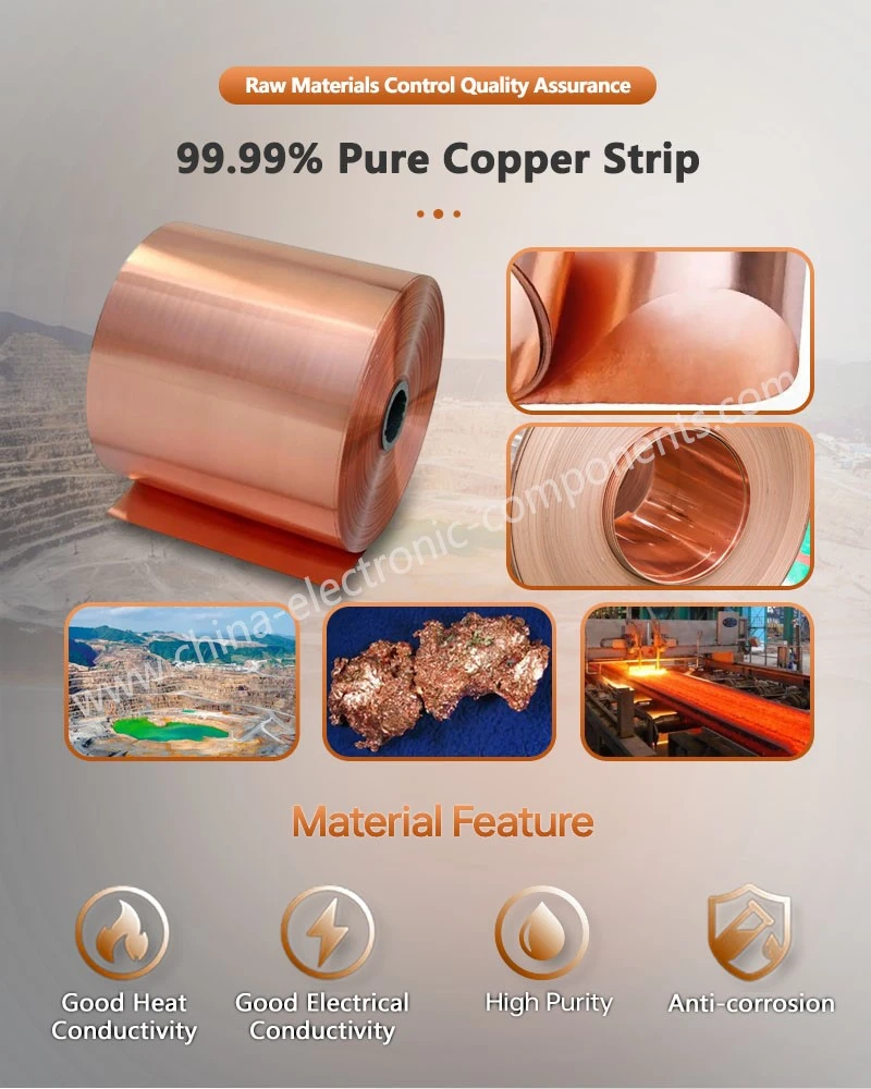 99.99% Pure Copper Strip for Copper Cap for Cylindrical Fuses 99.99% Pure Copper Strip for Copper Cap for Cylindrical Fuses