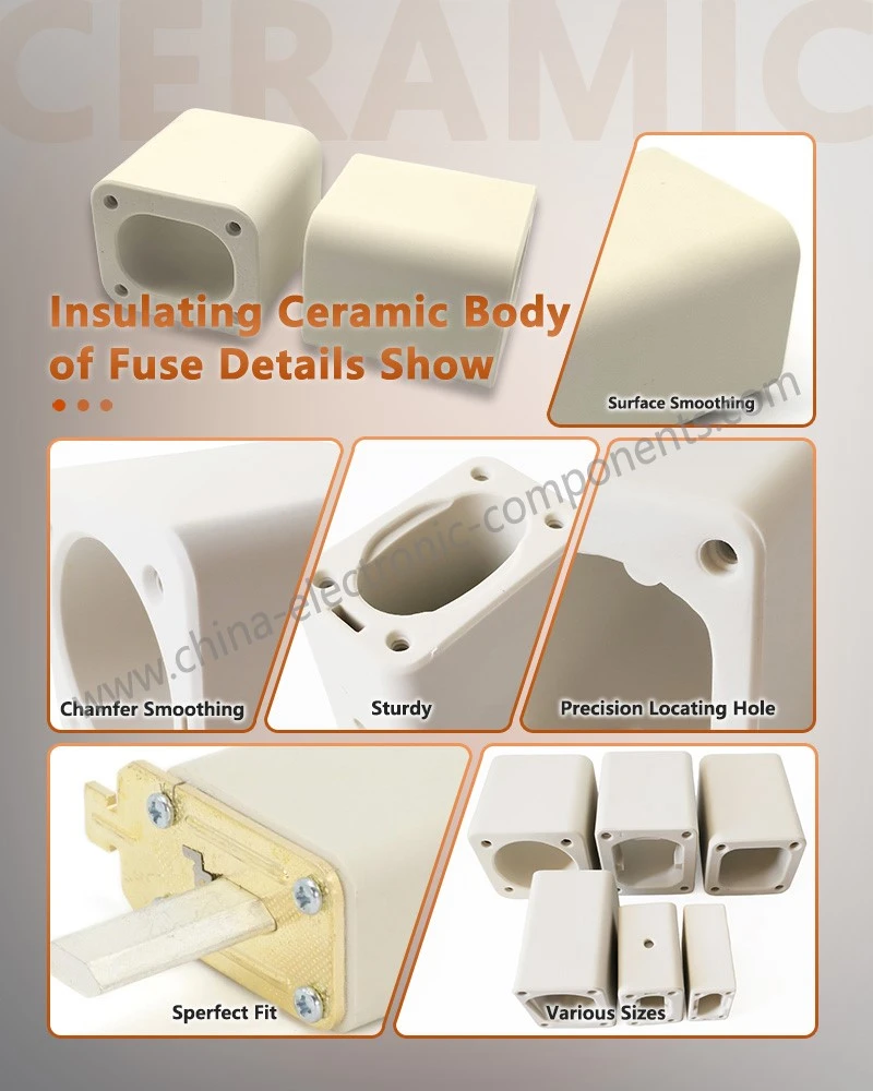 Insulating Electrical Insulators Steatite Ceramic of Fuse Details Show Insulating Electrical Insulators Steatite Ceramic of Fuse Details Show