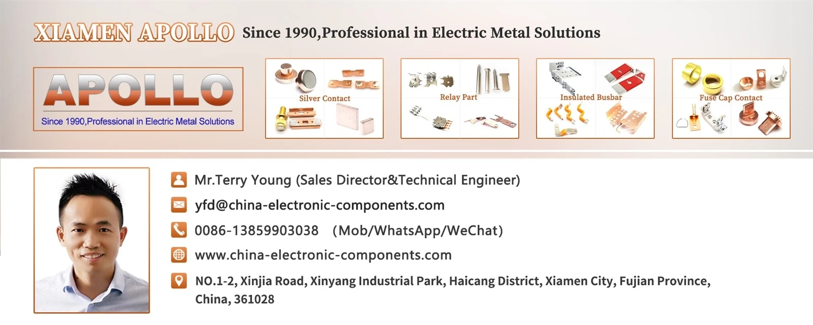 Mr. Terry from Xiamen Apollo Mr. Terry from Xiamen Apollo